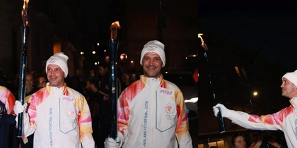 Milano-Cortina 2026, Chivu porta la fiamma olimpica per Milano