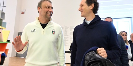 John Elkann visita Casa Italia a Milano per le Olimpiadi invernali