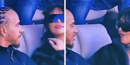 Ma allora è vero: Hamilton e Kim Kardashian stanno insieme, le foto al Superbowl