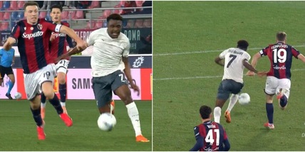 Dele-Bashiru si invola verso la porta, Ferguson lo ferma così: Chiffi lascia correre, Lazio furiosa