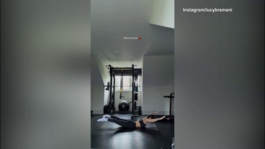 Lady Chiesa si allena in palestra
