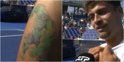 Cobolli e il nuovo tatuaggio mostrato in tv: cosa c'entra Hulk e il bellissimo motivo di questa scelta