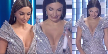 La scollatura super sexy di Elettra Lamborghini fa impazzire Sanremo e i social