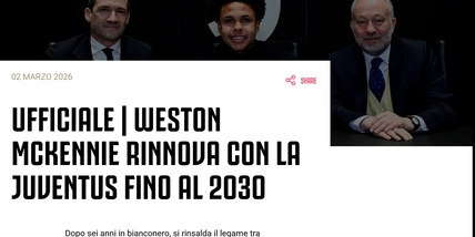 Juventus, ufficiale: McKennie ha rinnovato fino al 2030