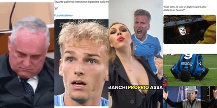 Dal pagliaccio It all'amarcord su Immobile e Baroni: il pareggio tra Lazio e Atalanta spopola sui social
