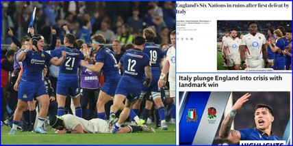 L'Italia del rugby compie l'impresa e la stampa inglese è traumatizzata: "In rovina, in crisi..."