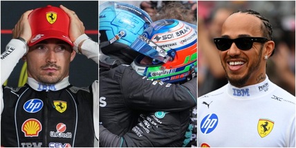 Ferrari, Leclerc e Hamilton agli opposti. La Mercedes porta Antonelli in trionfo, non Russell