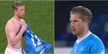 Il Napoli riabbraccia finalmente De Bruyne: le foto del ritorno in campo al Maradona
