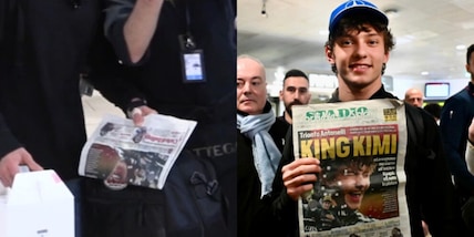 Antonelli torna a casa con la sua copia del Corriere dello Sport - Stadio