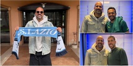 Lazio, che sorpresa: Veron in visita a Formello! L'omaggio social del club: "Juan Sebastian è tornato a casa"