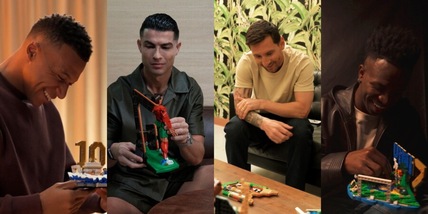 Messi, Ronaldo, Mbappè e Vinicius impazziscono con la coppa del mondo LEGO: la campagna fa impazzire tutti