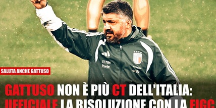 Si dimette anche Gattuso