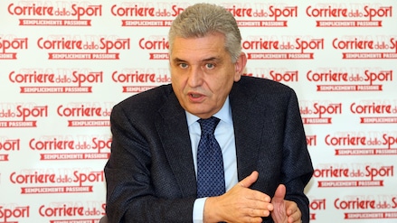 Frosinone, il presidente Stirpe in visita al Corriere dello Sport-Stadio