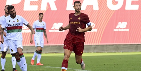 La Roma batte la Ternana 2-0. Dzeko capitano nel secondo tempo