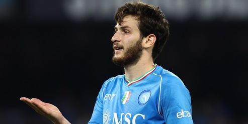 Napoli, ritrovato Kvaratskhelia: ora il Lecce e il Real