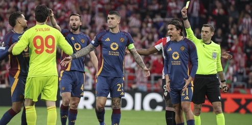 Athletic Bilbao-Roma, ottavi Europa League: Hummels espulso all'11', giallorossi eliminati