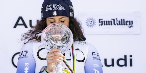 Federica Brignone alza la Coppa del Mondo: è festa Italia negli Usa