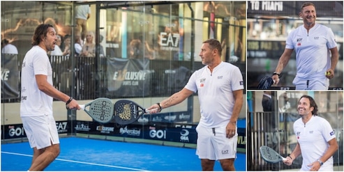 Toni e Totti, Turchia pazza per i campioni del 2006 che giocano a padel