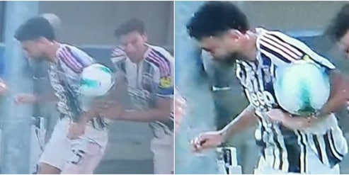 Bufera Verona-Juve, il tocco di mano di Joao Mario in area: la fotosequenza del rigore
