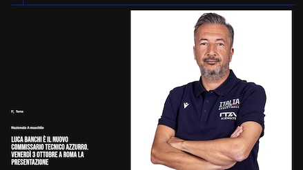 Ufficiale: Luca Banchi è il nuovo ct dell'Italbasket
