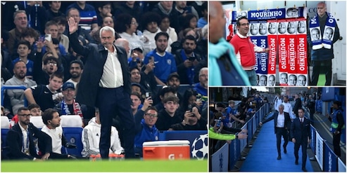 Mourinho, il ritorno a Stamford Bridge è da brividi: che show in Chelsea-Benfica