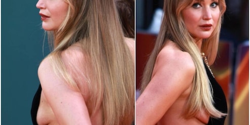 Jennifer Lawrence, l'abito è troppo succinto: incidente sexy sfiorato sul red carpet a Londra