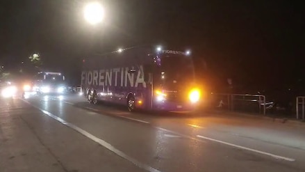Milan-Fiorentina, l'arrivo dei Viola a San Siro