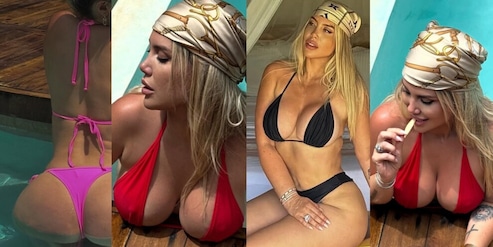 Wanda Nara, l'estate non finisce in autunno: social scatenati per le foto in bikini