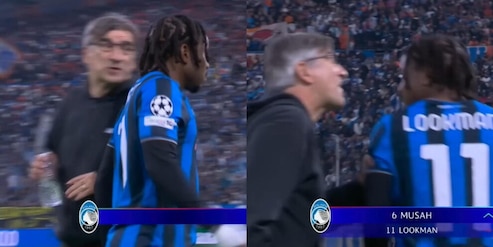 Juric strattona Lookman al momento del cambio in Marsiglia-Atalanta: tutte le foto