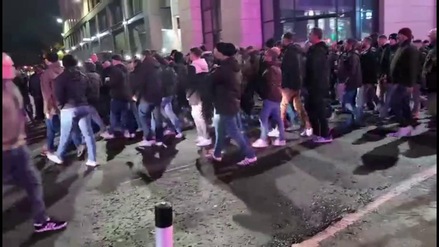 Rangers-Roma, i tifosi della Roma scortati dalla polizia