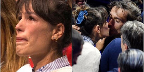 Musetti vince, la compagna Veronica Confalonieri scoppia in lacrime in tribuna: poi arriva il bacio
