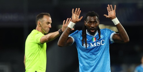 Napoli, lesione per Anguissa: il bollettino ufficiale