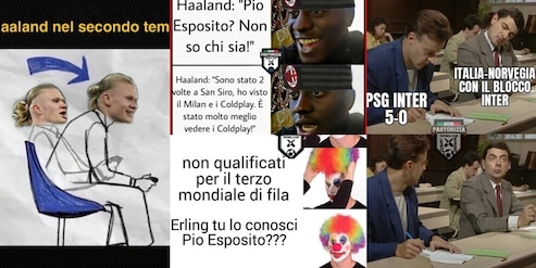 L'Italia crolla contro la Norvegia di Haaland e i social non perdonano