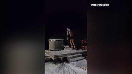 Ibrahimovic, sauna a meno 10 gradi