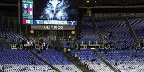 Lazio-Lecce, la protesta dei tifosi: Curva Nord deserta