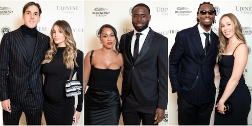 Occhiali da sole, pancioni e... look sexy: la scintillante cena di Natale dell'Udinese