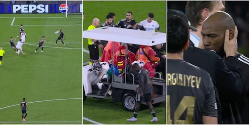 Paura al Maradona, Medina crolla a terra dopo una pallonata in faccia