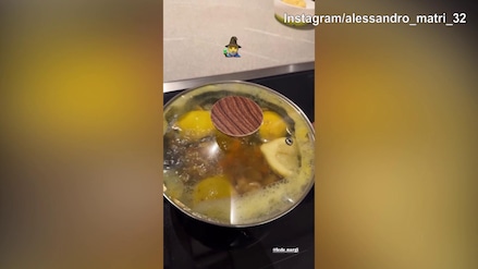 Alessandro Matri si "trasforma" nello chef di casa