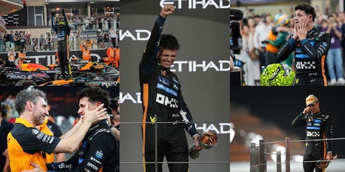 Festa Norris ad Abu Dhabi: tutte le foto della prima vittoria nel Mondiale di Formula 1