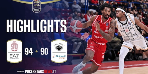 EA7 Emporio Armani Milano - Dolomiti Energia Trentino  | PokerstarsNews Highlights Serie A Unipol 2025/2026