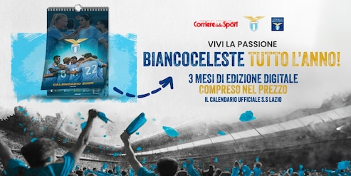 Offerta Edizione Digitale Full 3 mesi + Calendario S.S.Lazio compreso nell'abbonamento