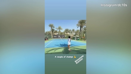 Sinner, allenamento a Dubai con Simona Halep