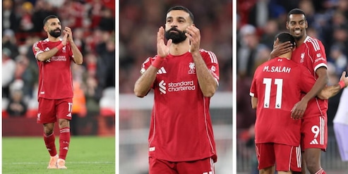 Gli applausi di Liverpool commuovono Salah: le foto virali