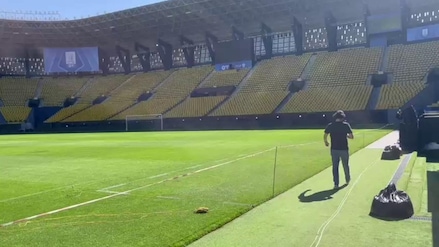 Dentro lo stadio che ospiterà la Supercoppa Italiana a Riyadh