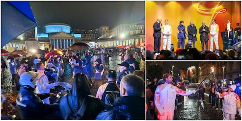 Milano-Cortina, grande entusiasmo a Napoli con Cannavaro ultimo tedoforo