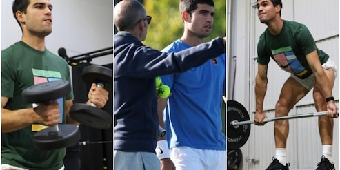 Alcaraz, Natale con i pesi in palestra nella sua Murcia senza Ferrero