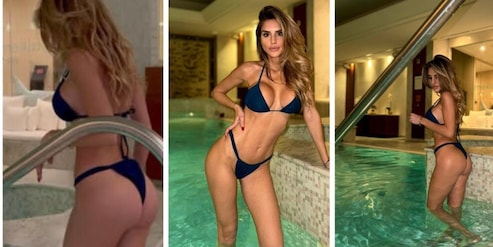 Michela Persico, micro bikini in piscina e sauna: social in delirio