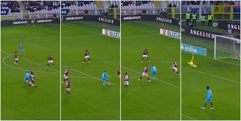 Kilicsoy coast to coast pazzesco in Torino-Cagliari: finte, dribbling, tiro e gran gol