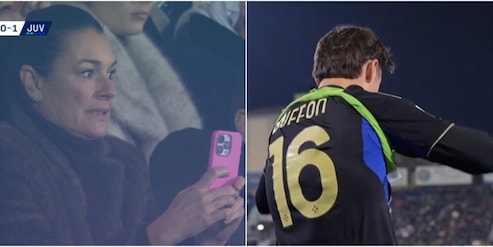 Buffon jr entra in campo contro la Juve: Alena Seredova non trattiene le emozioni in tribuna a Pisa.
