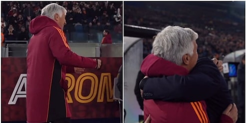 Gasperini e il bellissimo gesto a De Rossi a bordocampo prima di Roma-Genoa